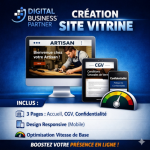 Création site vitrine "Visibilité immédiate"