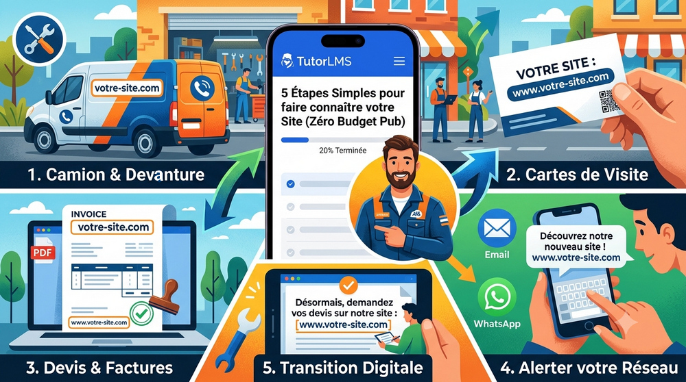 Cinq étapes simples pour faire connaître votre site sans budget pub